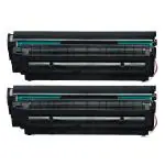 Dotpot Compatible Toner Cartridge Replacement for HP 12A Q2612A Standard (2,000 Pages) for Printers- Pack of 2, Black