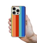 Casotec Rainbow Colors Design Printed Silicon Soft TPU Back Case Cover for Apple iPhone 15 Pro