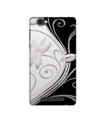 Casotec Black And White Design Printed Silicon Soft TPU Back Case Cover for XOLO Era 4G