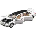 KTRS ENTERPRISE 1:24 Diecast Metal Car Model Maybeach Toy Cars For Kids Pull Back Openable Doors With Light SoundMulticolor
