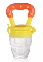 Mopslik - Baby Silicone Fruit Feeder / Teether / Nibbler / Pacifier ( Yellow )