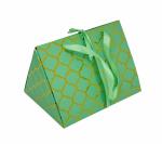 Shriman Green Triangular Shaped Monocrone Designed Gift Box - Pack of 10