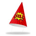 Festiko Superhero Theme Cone Hats (Pack of 10 - Hat 13), Superhero Party Cone Hats, Superhero Theme Birthday Hats, Superhero Theme Party Wearables