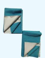 Maalove Baby Soft Breathable Extra Absorbent Quick Dry Sheet 50cmx70cm Blue Pack of 2 Small