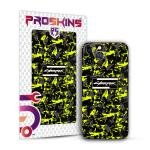 PROSKINS Cyber Neon 3D Textured Mobile Back Skin/Sticker Only for Xiaomi Redmi Note 9 Pro