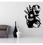 WOLPEP Multicolor Vinyl Iron Man Wall Sticker