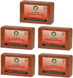 Khadi Herbal Strawberry Bath Soap, 125 Gm Each (Pack Of 5)
