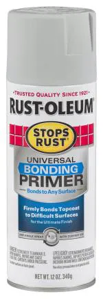 Rust-Oleum STOPS RUST 330491 Universal Bonding Primer Spray Paint Gray, 340 grams