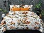 Multicolour Floral Cotton Double Bedsheet With Pillow Covers (90 x 100 inch) UH - B01
