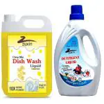 ZUXIN CHARCOL 5 LITER DISHWASH LIQUID & DETERGENT 1 LITTER