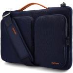 AirCase Blue Polyester Messenger Laptop Bag with 2 Multi Utility Pockets for 15 & 15.6 inch Laptop