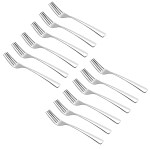 Vinod Aero 12 piece Stainless Steel Dinner Fork Set, Heavy Gauge Fork set