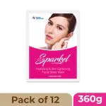 Sparkel Hydrating - Skin Lightening Facial Sheet Mask - Pack of 12