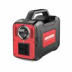 SR Portables - Thia Portable Solar Generator with USB Port & flash light, powerful 130Wh Lithium Ion Battery, Solar Chargeable (Solar Panel Optional), with 1 x 100W AC Outlets, 5V,2A x 2 USB Ports (Red)