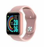 Krondal STORM Y68 SmartWatch Fitness Band 35 mm Color Touch Screen for ANDROID and IOS, Pink Strap l Fitness Band l Smartwatch l Android l IOS l Touch screen
