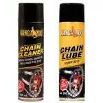 Kangaroo Chain Lube and Chain Cleaner Lubricant Spray 500 ML Each