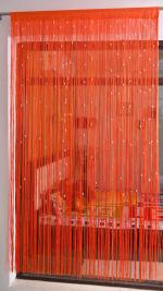 OMADORN Polyester Solid Pattern Beautiful Threads String Door Curtain, Window Curtain, Coloured String Curtains, Decorative Curtains - 7 Feet, Pack of 1