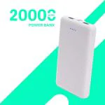 slainte White 20000 mAh Power Bank Fast Charging- 22 Watt
