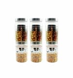 Harshpet Air Tight and Leak Proof Plastic Storage Container - 2000 ml (pack of 6)