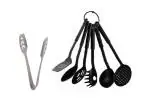 First Front Stainless Steel Momo Tong with 6 Pcs Plastic Black Palta Set and Multicolour, Pack of 2