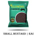 GLOWING FARMER Black Small Mustard Seeds | Rai | Kali Rai 400g