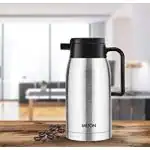 Milton Omega 1000 Thermosteel Vacuum Insulated 24 Hours Hot or Cold Carafe, 1000 ml, Silver | 100% Leak Proof | Easy to Carry | Ideal for Tea | Coffee | Juice | Water