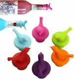 Kunya Pack of 2 Wine Bottle Stopper Silicone Wine Bottle Sealer Rubber Wine Saver for Bar, Kitchen, Holiday Party, Wedding