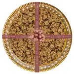 Sindhi Dry Fruits Gift Pack Containing White Walnuts in a Fancy Decorative Tray, 1 Kg Net Material, Weight of Tray Not Included, Ideal for Gifting, Get Together, Festivals and Achievements