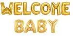 My Party Suppliers Welcome Baby Shower Welcome Baby Boy and Girl Foil Balloons