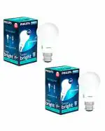 PHILIPS Energy Efficient B22 Crystal White LED Bulb - 12 Watt ( Pack of 2 )