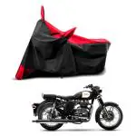 KEDIT New Royal Enfield Bullet 350 Water Resistant - UV Protection & Dust Proof Full Bike - Scooty Two Wheeler Body Cover for Royal Enfield Bullet 350 Red Patta KKB-400