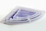 ZAP Clear Plastic Corner Shelves 7 inch, 9 inch, 11 inch (Pack of 3)