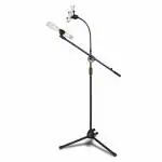 Techtest Mic Stand for Studio Recording Singing Video Adjustable Microphone Stand with Mobile Holder