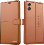 KIVANO Flip Cover for Oppo A17 | Luxurious Design | Handcrafted Unique | Premium (Maroon, Cases with Holder, Pack of: 1)