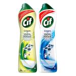 Cif Lemon And Original Multipurpose Surface Cleaner Cream For Kitchen And Bathroom, 500 Ml (Pack Of 2)