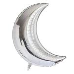 Webble Moon Shaped Foil Balloons Pack of 1 Balloon, and 5 pcs Stat Foil Balloons