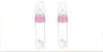 Teeny Weeny Baby Feeding Bottle with Silicone Rice/Food Feeding Spoon & Hygenic Bottle Cap Cover - 120 ml (Pink+Pink)