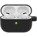 EBSB Black Silicone Shockproof Case Cover With Keychain For Airpods Pro
