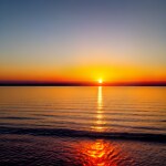 Love Creation A4 Size poster print for creative wall art- golden-sunset-wall-art-10332(Non Sticker)