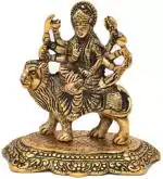 Dvm Rci Handicrafts Brass Home Decor Durga Maa Hindu Goddess Statue Maa Durga Statue With Lion Figurine Home Temple