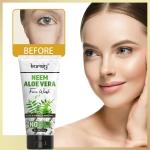 KURAIY 100% Pure NEEM ALOE VERA Facial Cleanser Face Washing Remove Blackhead Face wash