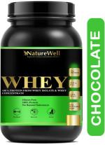 Naturewell Protein Plus Body Building Gym Supplement Whey Protein Powder - Chocolate, 1200 Gram