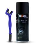 AllExtreme EXAL200B Bike Chain Lube Spray Multi-Purpose Chain Lubricant with Cleaning Brush for Bicycle and Motorcycles (200ml)