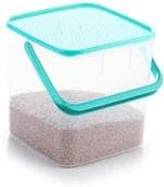 ULTRAZON Plastic Storage Container set square for Rice, Flour, Food Grain, Kitchen Storage air Tight Container with Handle ( 5 Kg ) , Pack Of 1