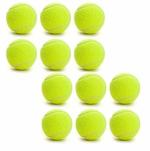 ECLET Interlocked Light Weight Rubber Tennis Ball for Cricket (Pack of 6)