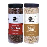 Tikhalwale Edible Seeds Combo Pack of Flax Seed & Muskmelon Seed