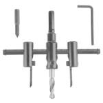 DY TOOLS 30-120mm Adjustable Black Circle Hole Saw Drill Bit Set