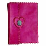 pranjals house Pink Leather Handmade Diary 100 Pages