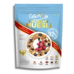Grain’O’La Crunchy Muesli |Deliciously Crunchy and Nutritious Breakfast Cereals| The Perfect Blend of Crunch, Fiber-Rich Oats, Nuts And Real Fruits (300 Gm)
