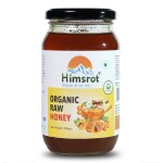 Himsrot Organic Raw Honey Without Sugar | Unfiltered, Unprocessed Wild Raw Honey- 500g